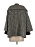 Magaschoni Houndstooth Gray Wool Coat Size S - photo 2