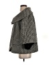 Magaschoni Houndstooth Gray Wool Coat Size S - photo 5