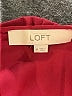 Ann Taylor LOFT 100% Polyester Burgundy Long Sleeve Blouse Size M - photo 7