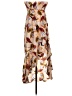 L Space 100% Rayon Print Brown Casual Skirt Size S - photo 1