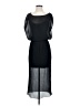 Bordeaux 100% Polyester Solid Black Cocktail Dress Size XS - photo 1
