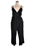 Kaileigh Stripes Black Jumpsuit Size 2X - photo 1