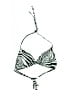 PilyQ Animal Print Silver Teal Swimsuit Top Size Med (34D) - photo 1