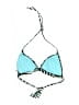 PilyQ Animal Print Silver Teal Swimsuit Top Size Med (34D) - photo 2