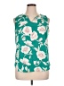 Renee C. Teal Sleeveless Blouse Size XL - photo 1