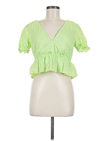 Line & Dot Short Sleeve Blouse (view 1)