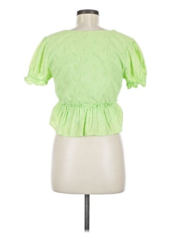 Line & Dot Short Sleeve Blouse (view 2)