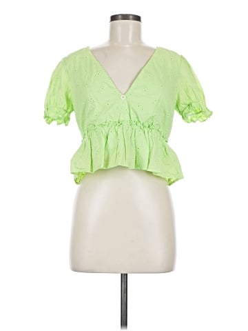 Line & Dot Short Sleeve Blouse (view 1)