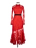 Three Floor Red Cocktail Dress Size 6 - photo 1