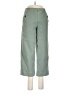 SPANX Solid Green Casual Pants Size Med Petite - photo 1