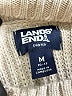 Lands' End 100% Cotton Stripes Tan Turtleneck Sweater Size M - photo 7