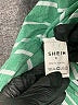 Shein 100% Polyester Stripes Green Long Sleeve Blouse Size S - photo 7