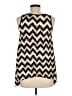 Boston Proper Chevron-herringbone Brown Black Sleeveless Blouse Size M - photo 2