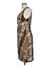 Connected Apparel Animal Print Brown Cocktail Dress Size 12 - photo 5