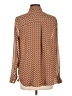 Rose + Olive 100% Polyester Polka Dots Orange Long Sleeve Blouse Size L - photo 2