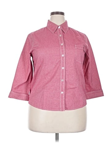 Coldwater Creek 3/4 Sleeve Button-Down Shirt (view 1)