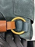 Chloé 100% Suede Black Suede Medium Lexa Shoulder Bag Silver Blue One size - photo 9