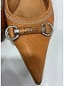 Dior 100% Leather Tan Vintage Leather Slingback Heels Size EU 37 1/2 - photo 5