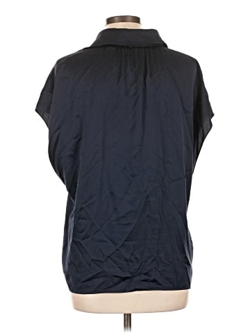 Vince. Short Sleeve Silk Top (view 2)