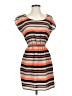 Soprano Stripes Orange Casual Dress Size XS - photo 1