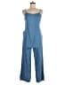 Lira Solid Blue Jumpsuit Size M - photo 1