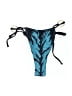 MATTE Collection Animal Print Blue Swimsuit Bottoms Size L - photo 1