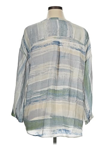 Nic + Zoe 3/4 Sleeve Silk Top (view 2)