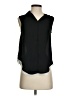 Who What Wear 100% Polyester Black Sleeveless Blouse Size XS - photo 1