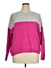 Vince Camuto Color Block Pink Pullover Sweater Size XL - photo 1