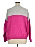 Vince Camuto Color Block Pink Pullover Sweater Size XL - photo 2