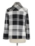 Sandro Sportswear Plaid Gray Coat Size M - photo 2