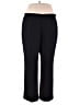 Le Suit 100% Polyester Solid Black Dress Pants Size 18 (estimated) - photo 1
