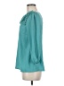 Ann Taylor 100% Polyester Teal 3/4 Sleeve Blouse Size 6 - photo 5
