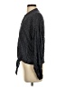 O'Neill 100% Viscose Houndstooth Black Long Sleeve Blouse Size S - photo 5