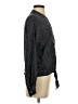 O'Neill 100% Viscose Houndstooth Black Long Sleeve Blouse Size S - photo 4