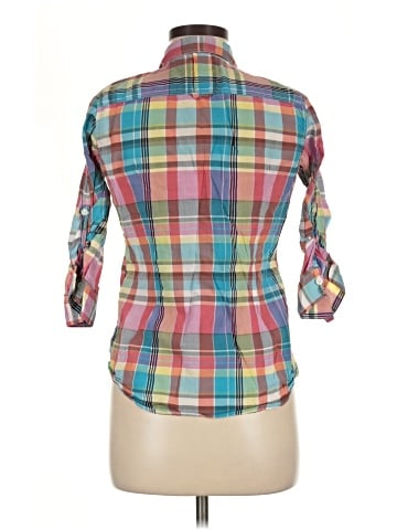 American Eagle Outfitters 3/4 Sleeve Button-Down Shirt (view 2)