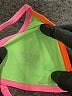 One One Color Block Green Swimsuit Top Size XXS - photo 3
