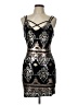 City Triangles Graphic Black Cocktail Dress Size 11 - photo 1