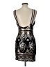 City Triangles Graphic Black Cocktail Dress Size 11 - photo 2