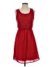 Blue Rain Hearts Red Cocktail Dress Size S (estimated) - photo 1