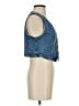 Zara Blue Denim Vest Size S - photo 4