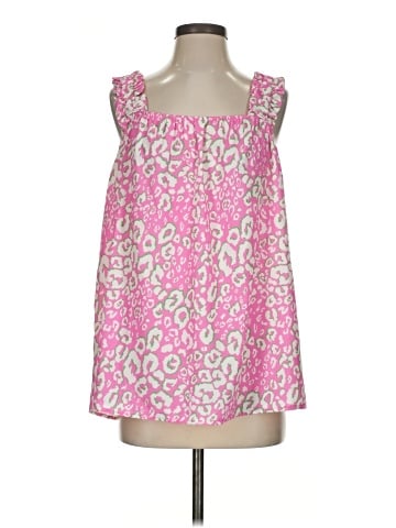 Cotton Bleu Sleeveless Blouse (view 1)