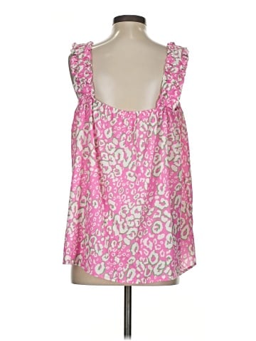 Cotton Bleu Sleeveless Blouse (view 2)