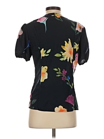 Ecru Short Sleeve Blouse (view 2)