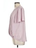 Lush 100% Polyester Pink Short Sleeve Blouse Size L - photo 5