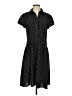 Mlle Gabrielle Polka Dots Black Casual Dress Size S - photo 1