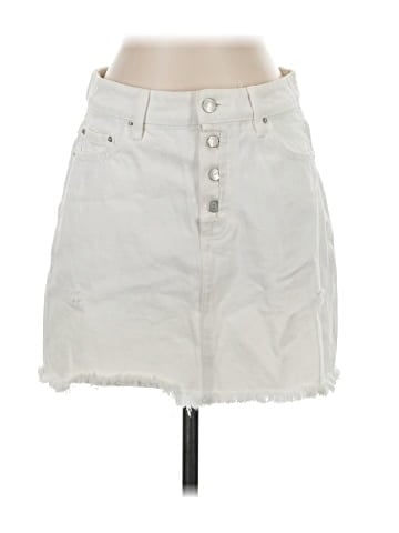 Zara Denim Skirt (view 1)
