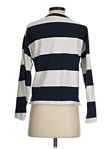 Madewell Easy Crop Long-Sleeve Tee in Rugby Stripe (view 2)