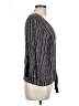 Peppermint 100% Rayon Gray 3/4 Sleeve Blouse Size L - photo 4