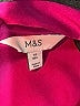 M&S 100% Polyester Burgundy Long Sleeve Blouse Size 14 R - photo 7